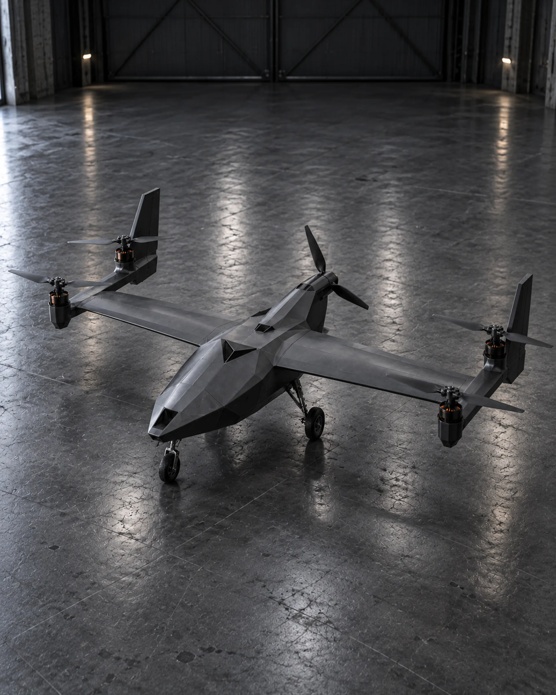 Quasar in a hangar