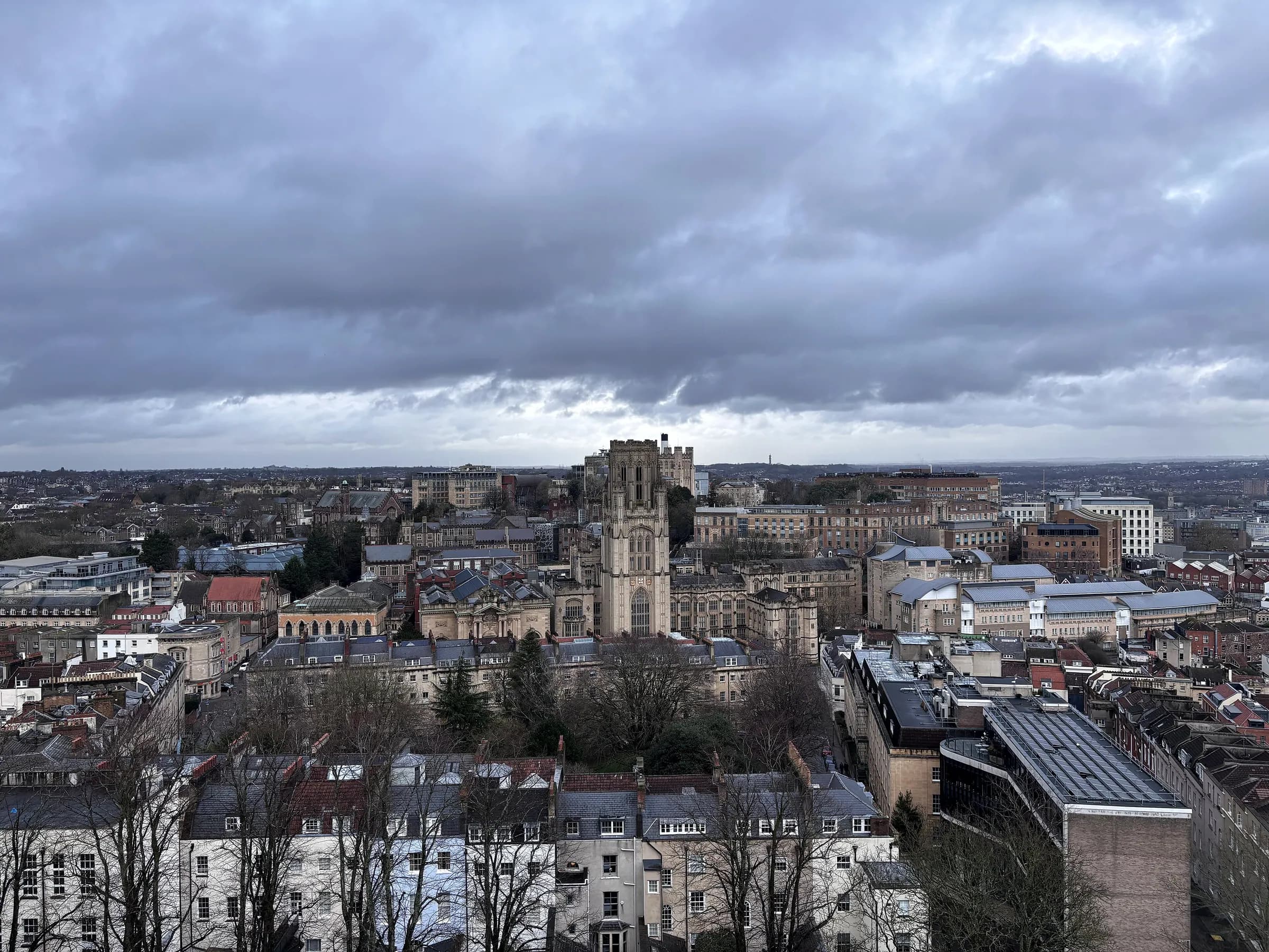 Bristol and the university seen from Cabot Tower