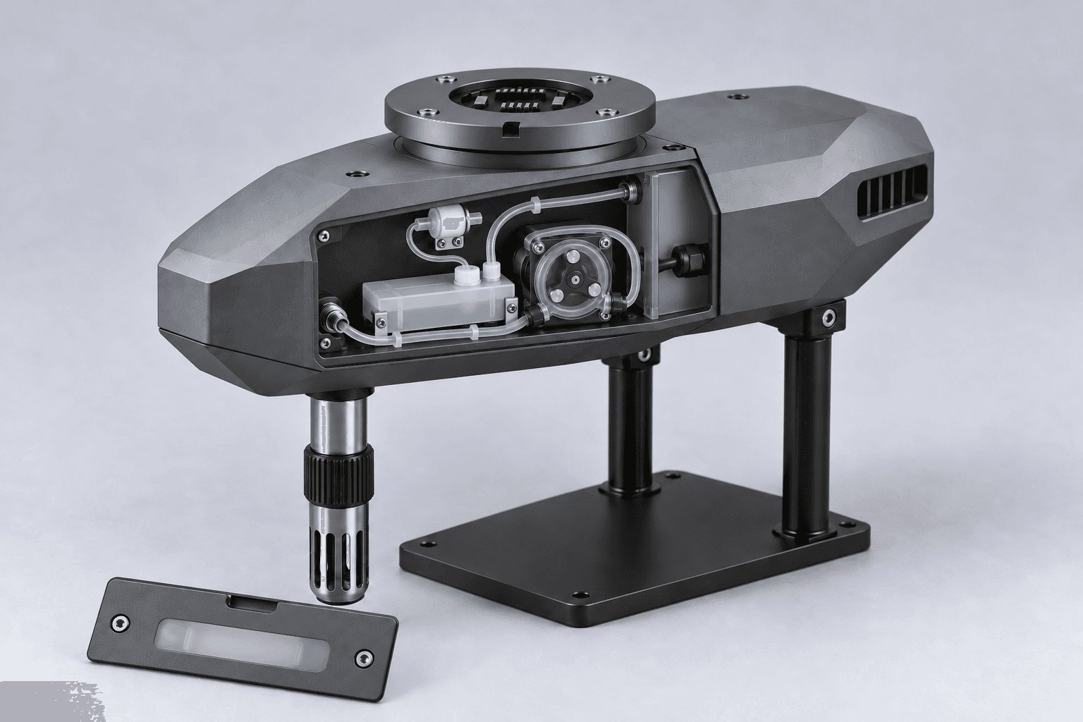 Boat-mounted sampling · Maintenance layout concept